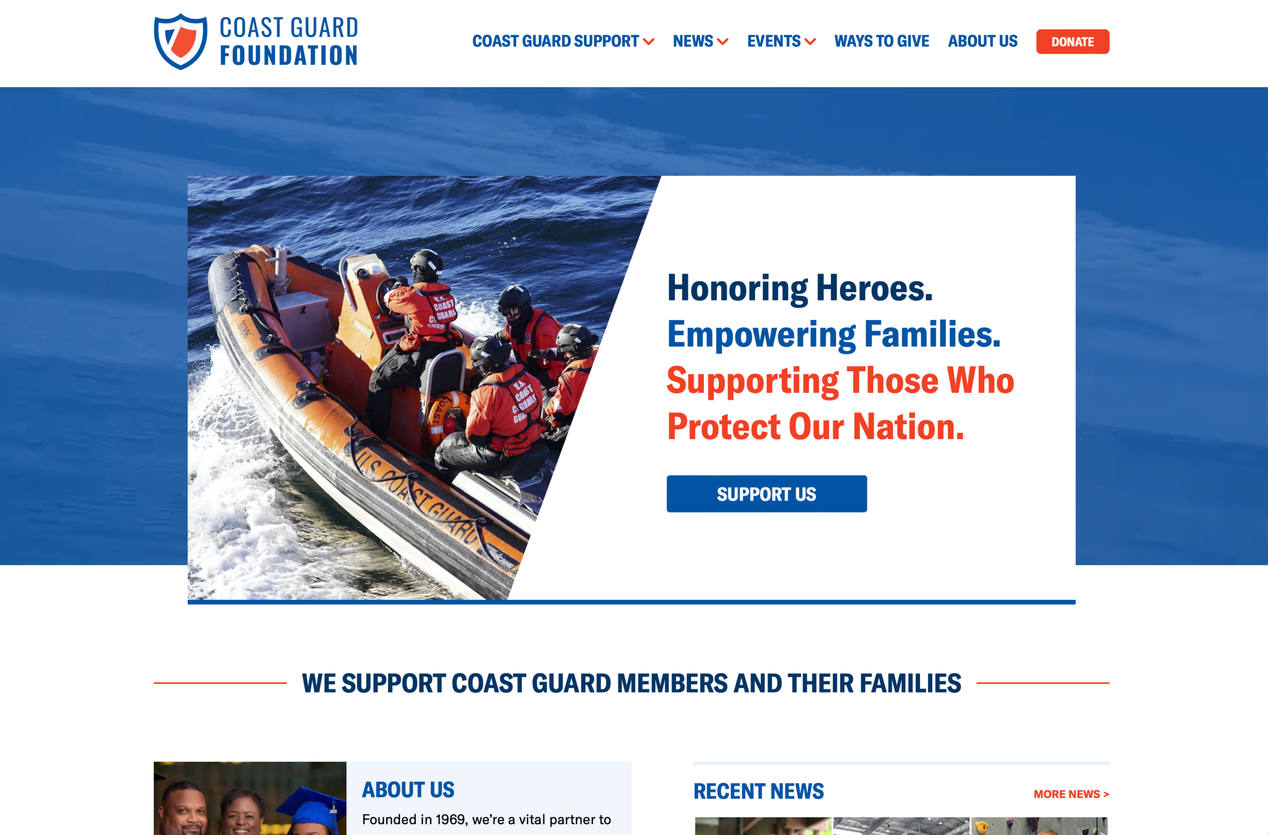 Coast gard foundation homepage