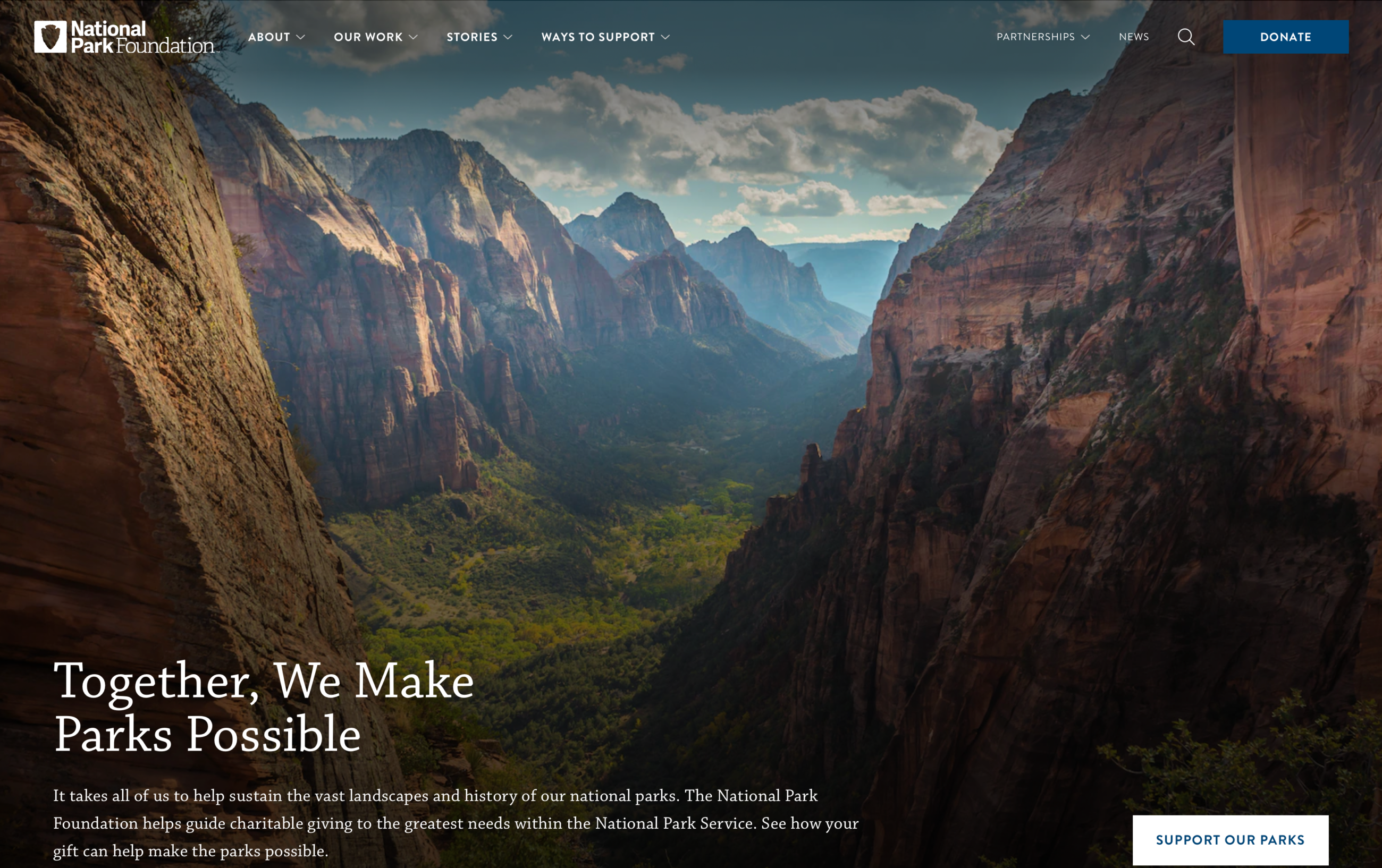 National park foundation homepage