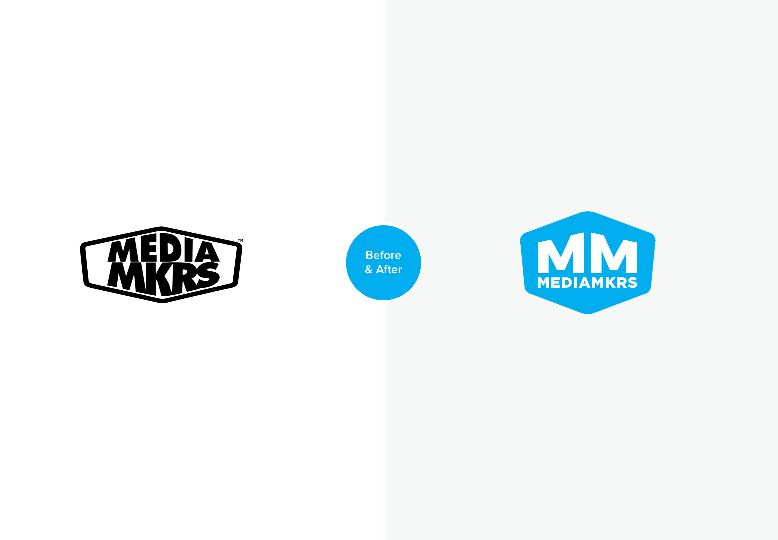 MediaMKRS before and after logo comparision.