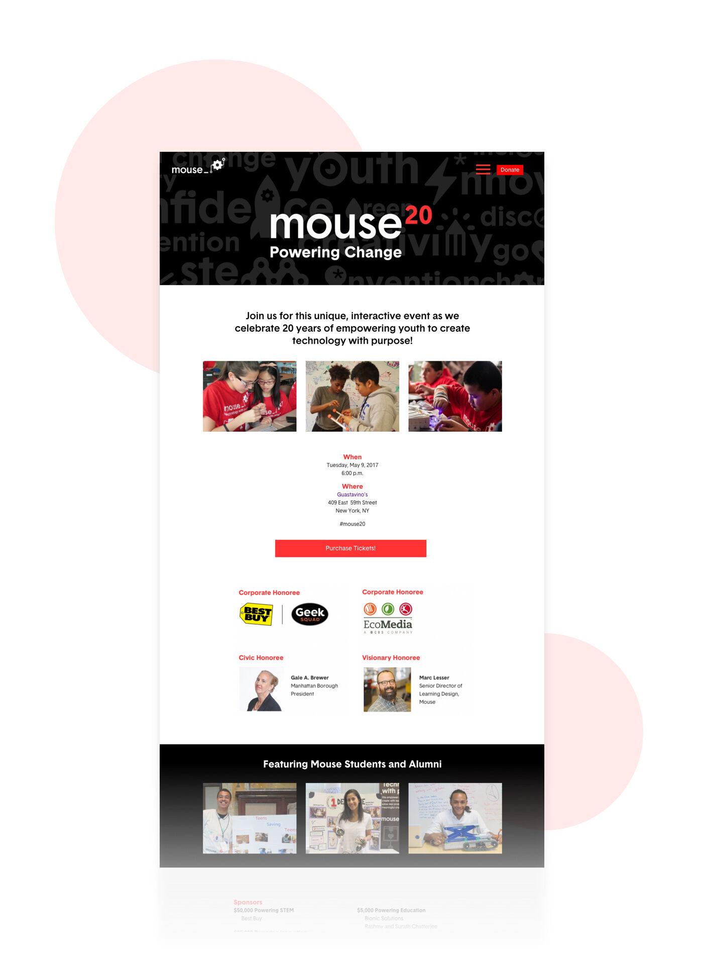 Mouse gala website
