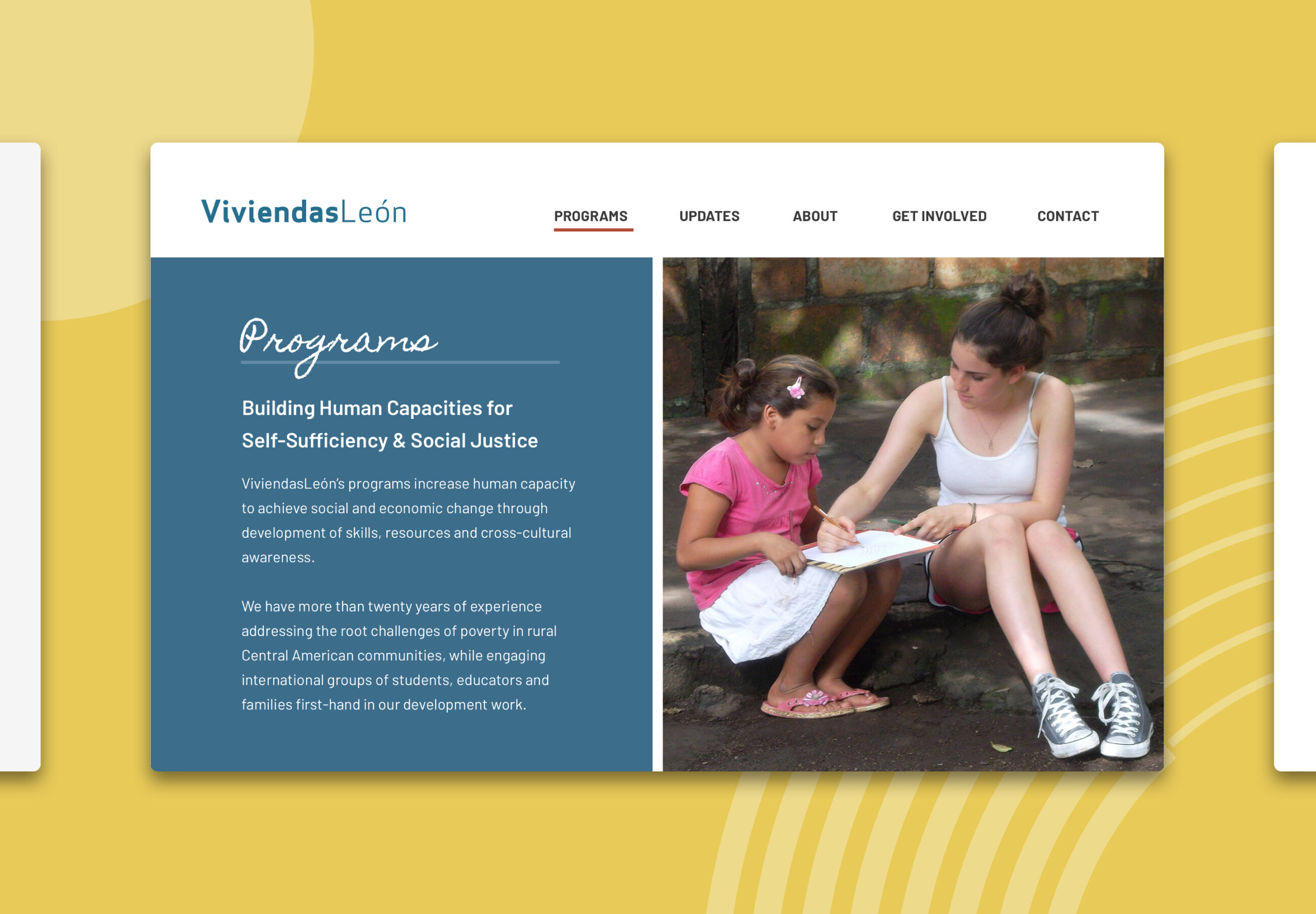 ViviendasLeón program area of website